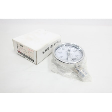 100Mm 12In 0600Psi Npt Pressure Gauge